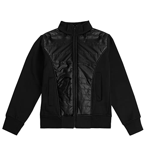 Image of Instafab Girl's Bomber Jacket |Warm Quilted Bomber Puffer Hood Jacket Coat Kids Jacket |Winterwear |Light Weight | Front Open | Full Sleeves |Handwash