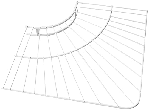 Rubbermaid Wire Shelving, Wardrobe, White, 12-inch Corner (FG3G30LWWHT)