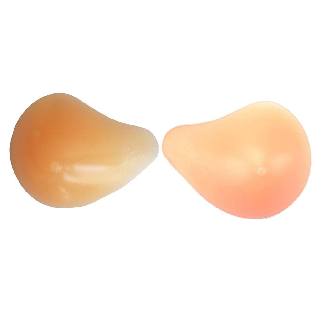 300g False Boobs Enhancer Crossdresser Bra Pads Silicone Breast Forms B Cup-image-4