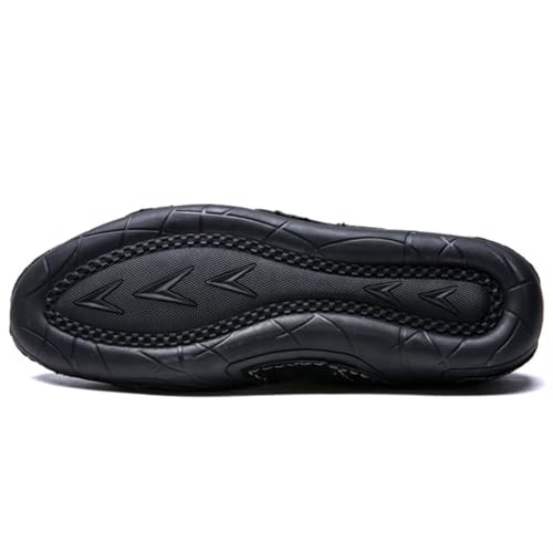 Men's Handmade Leather Shoes Soft Driving Loafers Sneakers2