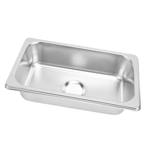 Fregadero rectangular de acero inoxidable 304 satinado duradero 4