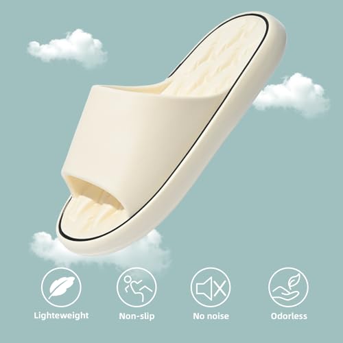 QIGEGE Cloud Slippers for Women and Men Shower Sandals Pillow Slippers House Slides Ultimate Comfort, Lightweight, Non-Slip2