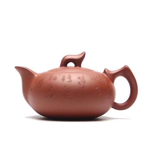 IUokLU Tetera De Arcilla Morada, Hecha A Mano, De Barro, De Cemento Transparente, 170 Ml, Gongfu