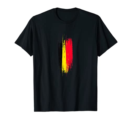 Flag Belgium T-Shirt, Black