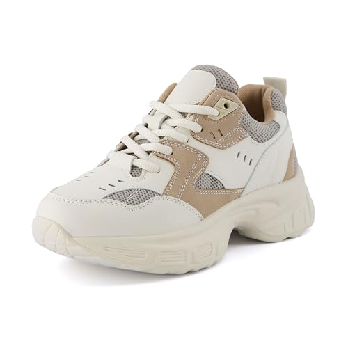 CUSHIONAIRE Women's Strike Chunky Sneaker +Memory Foam,...