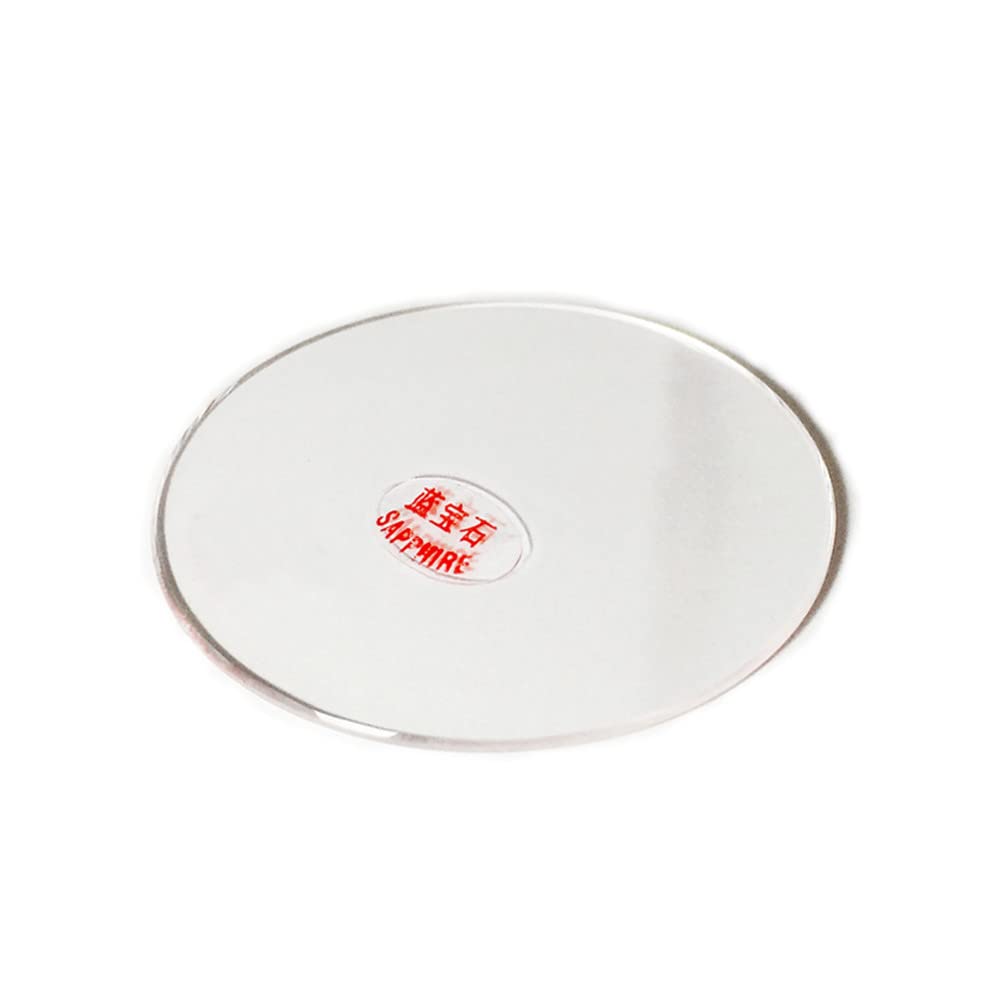 Sourcing Map Diametro 41,5 Mm, Lente In Vetro Zaffiro Per Orologio, Parti Di Ricambio Rotonde Piatte Da 1 Mm Di Spessore Per Riparazione Orologiai Trasparenti - Foto 5