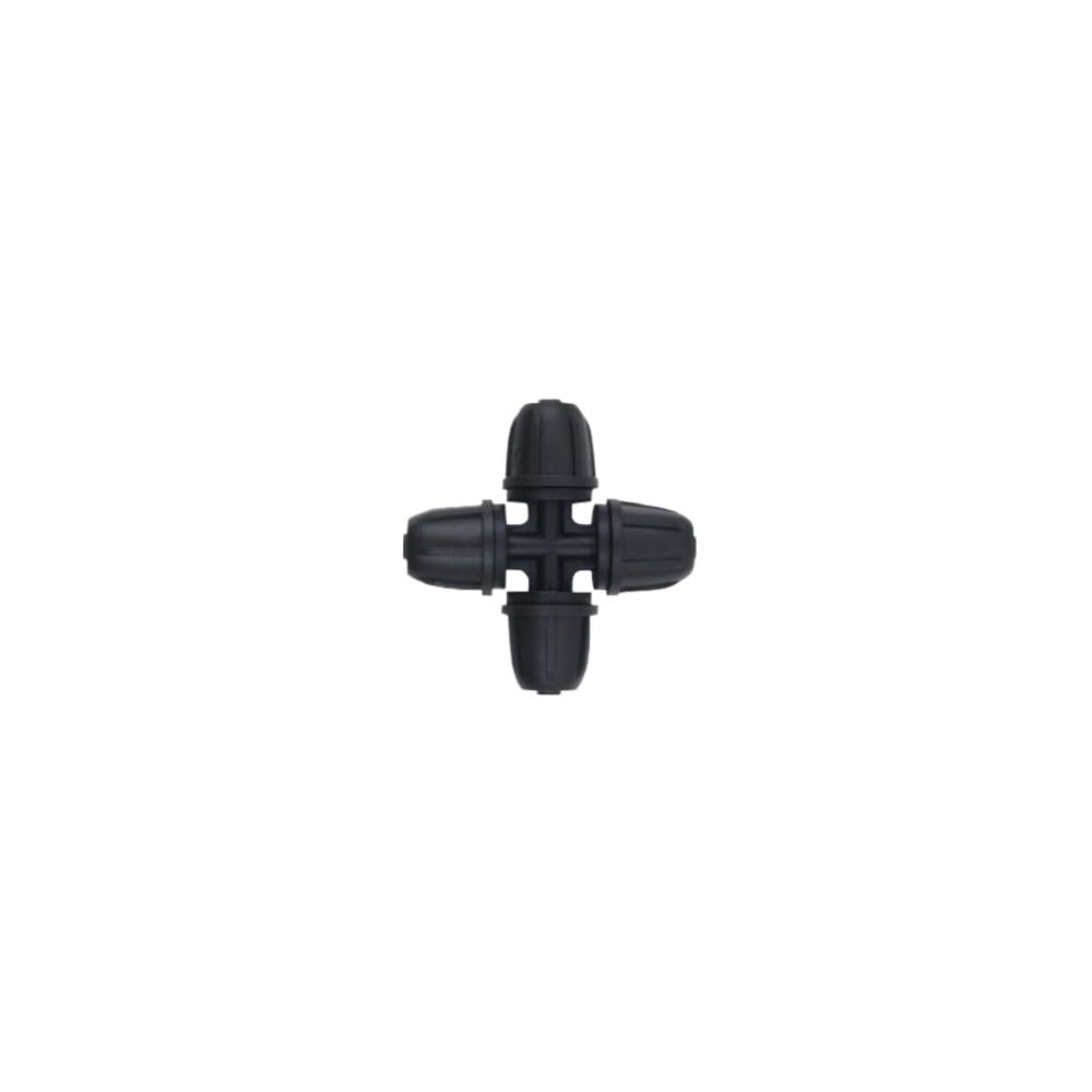 4/7 mm-1/4 cala rurka zablokowana kolczasta trójnik, łokieć, krzyż, złącza łączące, zestaw do automatycznego nawadniania z częściami do nawadniania kropelkowego i złączami do rur 1/4 cala (krzyż 1/4,