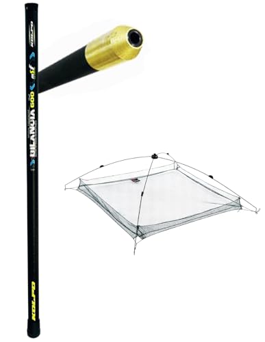 Kolpo Bilancella Completa Bilancia da Pesca Palo 6.00 mt Verghelle e Rete 100x100 cm