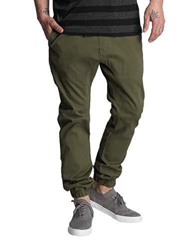 Pantalon de jogging basique en sergé stretch Southpole pour homme, tailles grandes disponibles