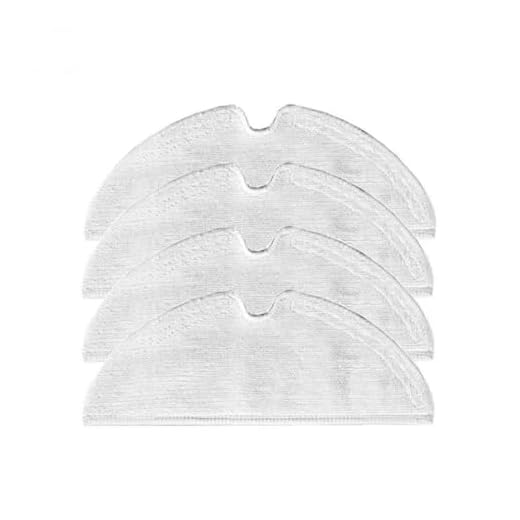 Compatível com o robô aspirador de pó RoboRock S55 E35 S6, escova lateral preta e tampa, filtro Xiaomi ou RoboRock lavável, esfregão úmido (Mop 4PC)