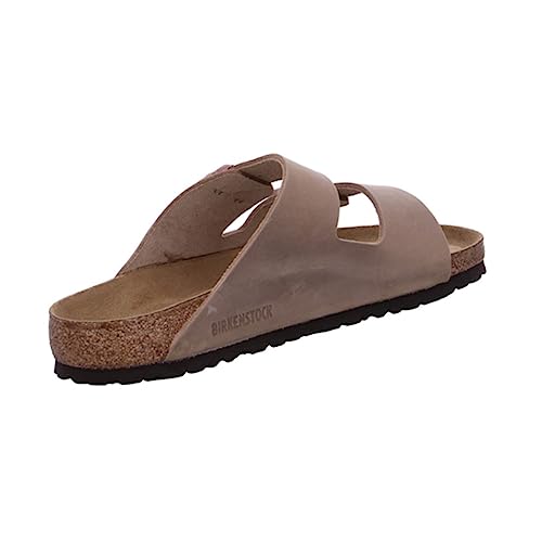 Image of Birkenstock Arizona Birko-flor Softfootbed, Unisex Adults' Mules, Brown Tabacco Brown Tabacco Brown, us-0 / asia size s