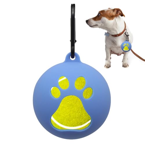 犬用おもちゃボールホルダー, シリコン犬の訓練器具, ハンズフリー犬用リードアタッチメント、 犬、子犬、屋外用のポータブルペットおもちゃ