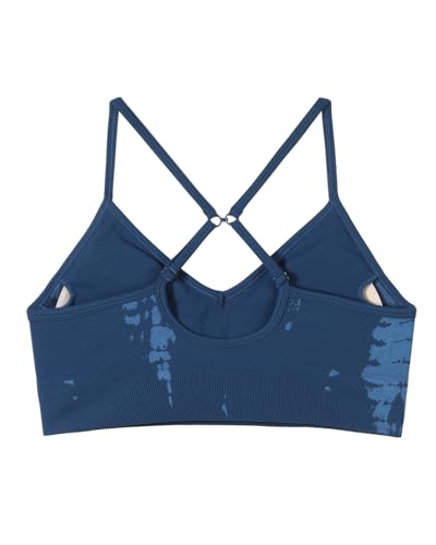 Image of AUROLA Serpent Seamless Sports Bras for Women,Backless Padded Strappy Workout Gym Yoga Crop Tops