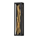 Truman 4028 an. 9 lt Elstead Hinkley Styx - Lámpara de pared LED integrada, color negro y dorado, 3000 K
