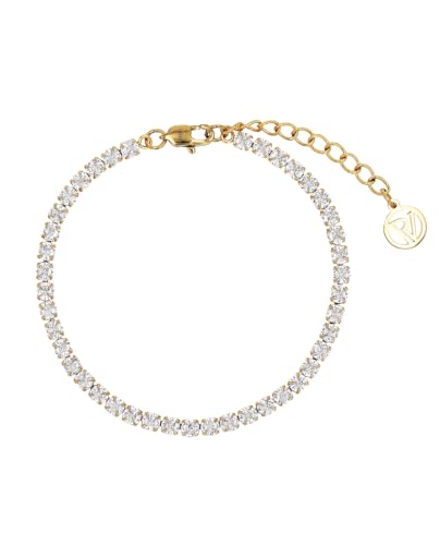 Bracelet femme acier inoxydable PAUL VALENTINE avec zircone brillant
