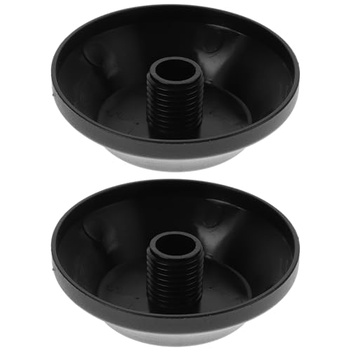 HAKIDZEL Kit de Reparación de Paraguas 2 Cubiertas de Plástico Negro para Punta, Tapas Protectoras Fáciles de Instalar, Accesorios para Sombrillas de Poste y Exteriores