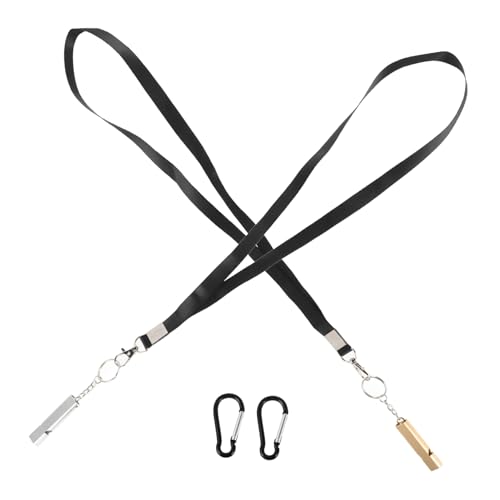 KESYOO 2 Sets Loud Safety Whistles for Hiking Camping and Emergency Situations Durable Survival Whistles with Lanyard for Outdoor Adventures and Rescue Signaling