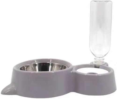 Rutexc食器・ボウルピンクの猫・犬用自動給水器 ステンレスボウル付き,水瓶内の水が自動的に飲水ボウルに補充されるため、飼い主が頻繁に水を補充する手間が省けます。ペットが常に新鮮な水を飲めます。