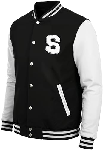 Image of Decrum Letterman Jacket Men - Casual High School Baseball Varsity Style Mens Bomber Jackets