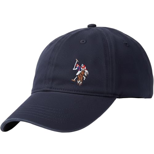 Concept One U.s Polo Assn. Dad Hat, Adult Cotton Adjustable Baseball Cap with Curved Brim and Embroidered Horse Logo