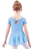 💖【 FREUNDLICHES MATERIAL】- Der Mädchen Balletttrikot Ballettanzug ist aus einem hochwertigen Baumwollmischgewebe gefertigt. weich und zart, atmungsaktiv und bequem. Der Baumwollanteil sorgt für ein flauschiges und angenehmes Tragegefühl, der Polyesteranteil macht das Gewebe abriebfest.