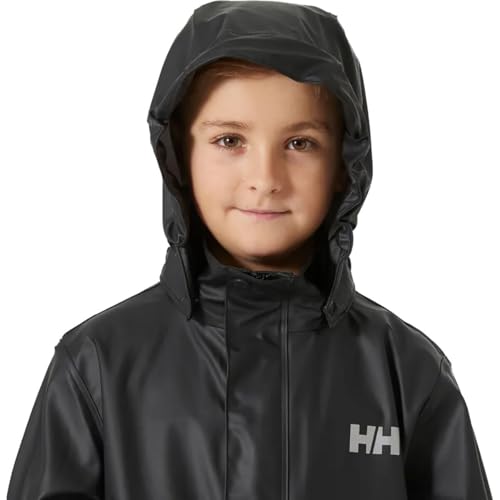 Image of Helly Hansen Junior Moss Jacket - Unisex Coat with HELOX, YKK Zipper, Detachable Hood, Adjustable Cuffs & Hem, Hand Pockets