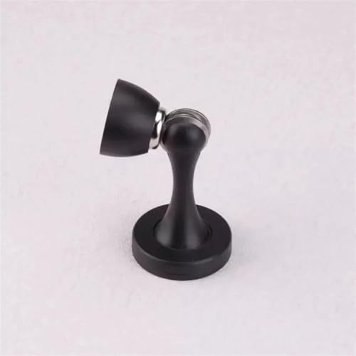 Strong Magnetic Black Gate Zinc Alloy Stoppers Bathroom Door Touches Simple Door Resistances Black Suction Devices 1Pcs image 5