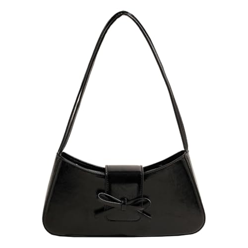 Image of KAMEILONG Trendy Red Shoulder Bag for Women Patent Leather Hobo Handbags Y2K Purses Clutch Bag Cute Bow Purse