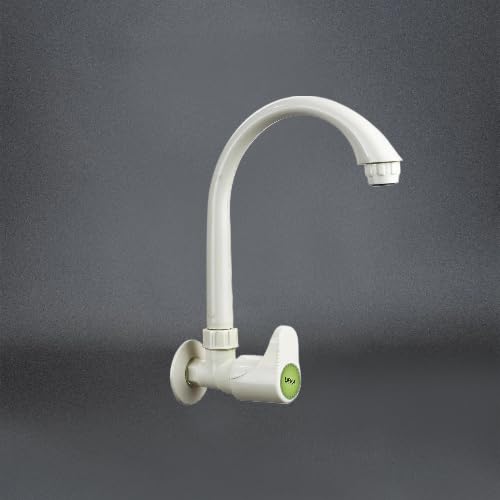 LIPKA Designo Sink Cock with Swivel Spout Faucet |PTMT Water Tap | Ivory Color| (B0827ZDM2Q) Amazon Price History, Amazon Price Tracker