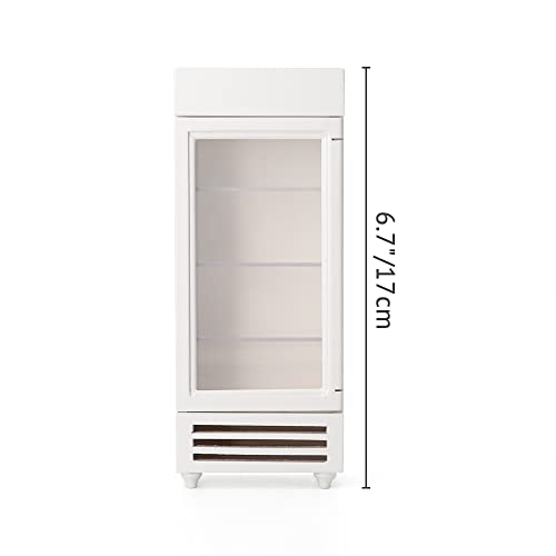 Odoria 1/12 Miniature Refrigerator Fridge Dollhouse Kitchen Furniture Accessories, White #TOP3