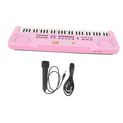 HOODANCOS シー電子キーボード のおもちゃ 鍵 多目的ピアノおもちゃ 子供用音楽遊び道具 耐久性のある素材 ピンク