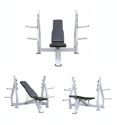 Image of Protoner Commercial Weight Training Olympic Bench for Gym, Adjustable, with Hooks