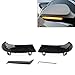 LIRU Car AccessoriesSide Mirrors, Smoked Black Dynamic Turn Signal Lights Indicator for VW For Golf 5 MK5 2003-2008, Variant 2007-2008, GT Sport