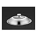 LIQIN Couvercle Couvercle Wok Ménage en Acier Inoxydable Verre à Vapeur Universel Trempé Haut Couvercle Wok Grand 32 Couvercle 30cm (Size : 28cm)