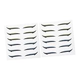 BESTYASH 12paires Lot De Autocollants Pour Eye-liner Doubles Bandes Réutilisables Pour Pa...