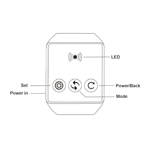 di Pulsanti di Chiamata Wireless, Cicalino a Vibrazione, Cercapersone Wireless Chiamata Cercapersone di Chiamata con Campanello Pulsante di Avviso con 4 Ricevitori per Orologi