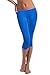 FUNGO Leggings Mujer 3/4 Pantalones de Yoga Deportivas Leggins Para Mujer (36, Azul)