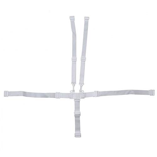Monsieur Bébé - Harnais de sécurité 5 points blanc pour chaise haute enfant Monsieur Bébé Ptit Cover