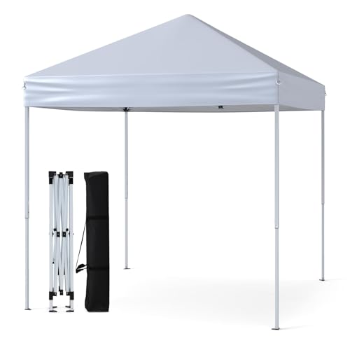 FANTASK Pop-up Faltpavillon 2x2m, Pavillon wasserdicht, Winterfest, stabil, UV-Schutz 50+ (Weiß)