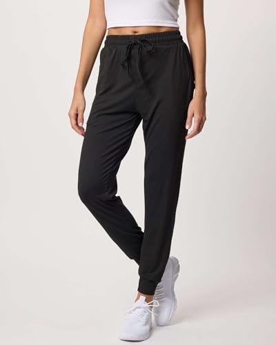 Image of 3 Pack Women's Joggers Sweatpants Lounge Pants Yoga Workout Pajama Pockets