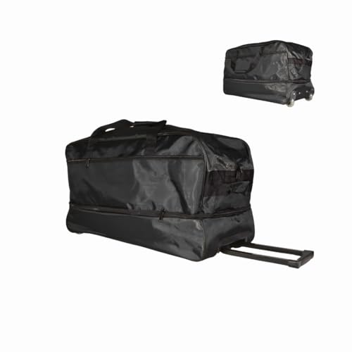 Iron Bar Black Duffel: Perfect for Travel, Camping & Hiking - Multi-Compartment, Ultra-Light Design 5.2lbs