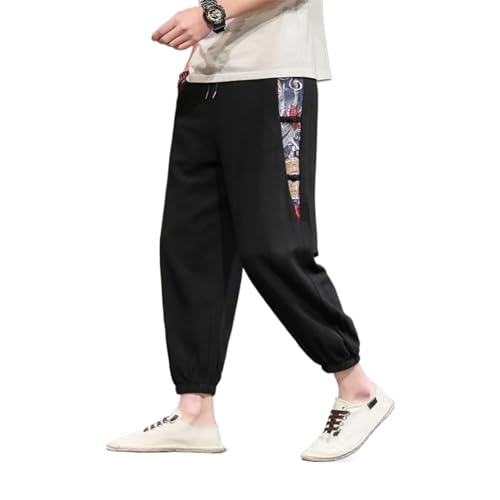 Pantalon style chinois pour hommes ample contre la chaleur