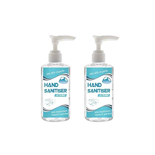 Cithy Rinse-Free Hand Sanitizers, 60ml Portable Hand Soap Gel to Instant Skin Cleansing, Free Wash Hand Sanitizer Gel, Portable Household Cleaning for School (2PCS 60ml Bottle Pump)