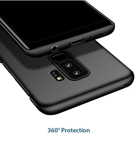 Image of Mobile Back Cover Case for Samsung Galaxy S9 Plus, G965F, G965F /Ds (Silicone Case|CameraProtection|Black SC1510)