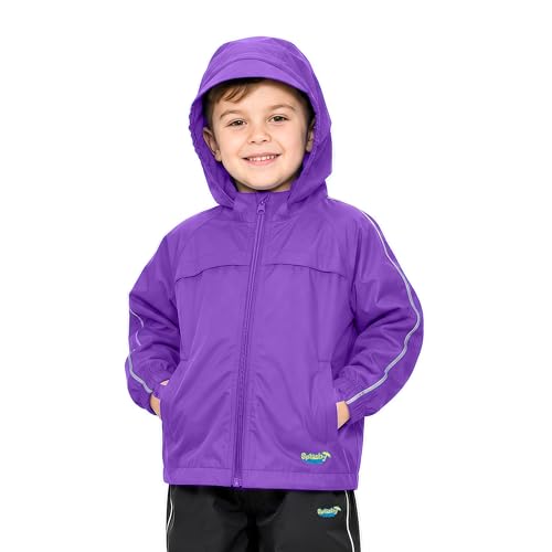 Image of Splashy Vented Waterproof Rain Jacket for Kids