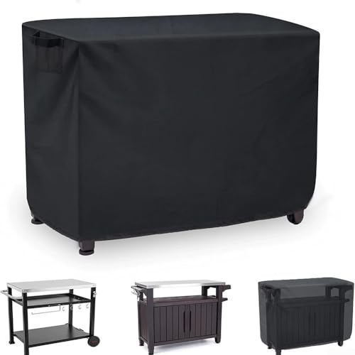 Mantel de mesa de preparación para exteriores, hecho de tela Oxford, impermeable con rejillas de ventilación para mantener tus muebles secos y bien protegidos (84 x 61 x 81 cm)