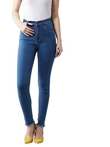 Dolce Crudo Women’s Blue Skinny High Rise Cropped Length Fringe Detailing Stretchable Denim Jeans(DOAW18DEN02-91-115-32,Blue,32) For Rs. 409 @ 84 % Dolce Crudo Women’s Blue Skinny High Rise Cropped Length Fringe Detailing Stretchable Denim Jeans(DOAW18DEN02-91-115-32,Blue,32) For Rs. 409 @ 84 %
