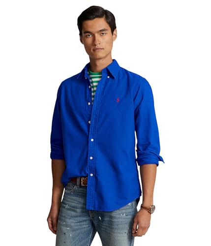 Image of POLO RALPH LAUREN Men's Classic Fit Plaid Oxford Shirt