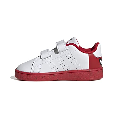 adidas Advantage Spiderman CF I, Sneaker, FTWR White/FTWR White/Better Scarlet, 26 EU
