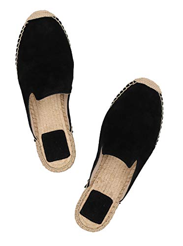 Image of Women's Simple Mule Breathable Flat Espadrilles Shoes, Pure Color Mules